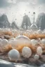 Placeholder: wide alien landscape in the background, all in white and glass, bright flickering lights, 35mm film, hyperrealistic photography, inkblots, dew on neuronal glass lights, award winning art, diffusion, macro_shot, colored gimicalmas, tiny details in the foreground, natural lighting, amazing composition, subsurface scattering, amazing textures, soft light, bokeh, vivid, vibrant , highly textured, poster, fine art --s 200 --ar 9:16 --chaos 15 --v 5.2 --style raw