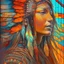Placeholder: <lora:st41nedg5CIVIT:0.8>, (best quality, masterpiece, RAW photo, ultra-detailed:1.2) , st41nedg, stained glass of an extremely psychedelic portrait of a north American Indian, feathers in her hair, vibrantly colored, skin, orange flowing hair, <lora:add_detail:1>, UHD, HDR, 8K, (Masterpiece:1.5), (best quality:1.5)