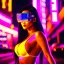 Placeholder: street photography of a asa akira, night time, cyberpunk neon lights, 16mm , perfect photography, 1980's,vhs footage,wearing futuristic VR,bikini,bending,low light,shot by jvc gr-sz7,glitch,back to the future