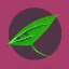 Placeholder: i want you to generate a logo for a new company named "SpiniLeaf" or Spinny Leaf. Something resembeling a spinning leaf, no words, HQ, digital art