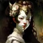 Placeholder: girl with a mask Leonor Fini