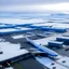 Placeholder: An artic airport with passenger planes the size of cruse ships