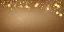 Placeholder: Festive abstract bokeh background - golden bokeh lights, beige - New Year, Anniversary, Wedding, banner