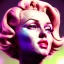 Placeholder: Realistic image portrait, sweet Marylin Monroe, blonde woman, cyberpunk style, long hair, glow eyes, highly detailed, unreal engine 5, ray tracing, RTX, lumen lighting, ultra detail, volumetric lighting, 3d, finely drawn, high definition, high resolution.