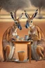 Placeholder: kangaroos drinking coffee