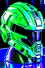 Placeholder: neon halo master chief helmet
