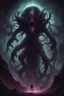 Placeholder: black void abyssal horror cosmic being devourer