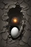 Placeholder: a haunting image of an embryonic human emerging from a cracked egg