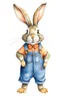 Placeholder: rabbit in dungarees