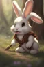 Placeholder: Cute bunny floppy ears adventurer dnd art realism soul sucking