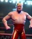 Placeholder: Donald trump wrestler, wrestling, lights cam, retro style, 80s, hot ambient, photo studio, red, vibrant color, gradient, highly detailed, art stations, concept art, smooth, unreal engine 5, god rays, ray tracing, RTX, lumen lighting, ultra detail, volumetric lighting, 3d, finely drawn, high definition, high resolution.