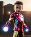 Placeholder: Jiron man toddler, full body, dramatic lighting, angry, hyper realistic