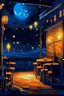 Placeholder: Fire fly in a night cafe pixart