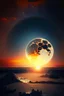 Placeholder: sunrise from the moon