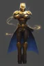 Placeholder: Golden Warforged, Batman, Sorcerer Supreme, Dark Cloak, Mechanus, Humanoid.