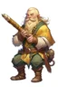 Placeholder: teenage handsome blonde nomadic mountain dwarf with musical flute dnd