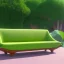 Placeholder: Couch in the shape of an avocado