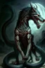 Placeholder: demon huge humanoid wolf with a snake instead of tail