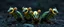 Placeholder: close up on glowing raven skeleton rat babies, raised by ninja necromancer in the wild