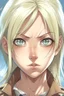 Placeholder: Attack on Titan Blonde girl with different eyes