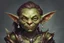 Placeholder: dnd, portrait of female goblin wearing jewelry