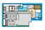 Placeholder: Humanized plan of a modern, single-story residence consisting of 3 bedrooms, 1 suite, a large kitchen, 3 bathrooms, a garage for 2 cars and a modern laundry room.