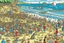 Placeholder: where's Wally but with cats big image beach