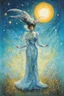 Placeholder: the stars above, in the style of Leonora Carrington