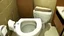 Placeholder: Hotel room toilet overflows while man tries to still defecate into it