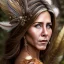 Placeholder: woolitize, Jennifer Aniston, rusty metal, feathers, Dryad, fae, sidhe, ominous, nature, plants, wildflower, facepaint, dnd character portrait, intricate, oil on canvas, masterpiece, expert, insanely detailed, 4k resolution, retroanime style, cute big circular reflective eyes, Pixar render, unreal engine cinematic smooth, intricate detail , soft smooth lighting, soft pastel colors