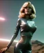 Placeholder: Ultra Realistic retro sci-fi movie, ovni flying scene, 1960 year, waist up view portrait, a super giant blonde woman, sweet teenager Jane Fonda face, perfect iris, glow eyes, face makeup, tight latex coat, many people, Retro sci-fi style, soft color, highly detailed, unreal engine 5, ray tracing, RTX, lumen lighting, ultra detail, volumetric lighting, 3d, finely drawn, high definition, high resolution.