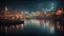 Placeholder: dream world, city harbour, calm beauty, fantasy world, magic, night, darkness, splendor, uplifting, inspiring, therapeutic, chiaroscuro, color, award-winning colour photograph, beautiful composition, Nikon 135mm