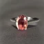 Placeholder: ring with peach sapphire, delicate, stunning