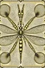 Placeholder: vintage, gothic, steampunk drawings of a dragonfly, sepia-toned