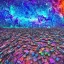 Placeholder: colorful galaxy abandoned city