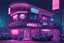 Placeholder: isometric, cyberpunk, strip club, comic book art style, night time,