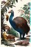 Placeholder: John James Audubon-like illustration of a fully uncropped Dodo bird and a Platypus in a landscape of warm yellows, warm reds, and warm blues