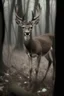 Placeholder: a deer except: . Legs bent backwards . Barrel chested/bloated abdomen . Emaciation . Eyes belonging to unrelated animals . Forward-facing eyes . Jerky movements . Loss of fear towards humans . Tendency to walk on two hind legs . General bodily disfigurement, creepy, found footage