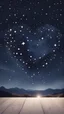 Placeholder: Design: A night sky filled with stars, forming the shape of a heart, with the quote: "Our love is written in the stars."