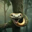 Placeholder: a snake on a tree, octane render