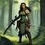 Placeholder: (in the forest) Vex'na is about six feet tall, with shoulders broad enough to suggest she could wield that axe with ease. Her teeth are yellow, her skin bears the mottled green-brown pattern typical of her heritage, but the way she carries herself marks her as someone who has survived to more dangers than most half-orcs manage at ther age in this unforgiving world. There are scars across her arms and neck, white against the darker skin, each one telling a story of battles survived. Her eyes, whe