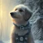 Placeholder: portrait of sad, scared, lonely dog tied with a short leash in front of house, winter, 8k resolution, high-quality, fine-detail, intricate, digital art, detailed matte, volumetric lighting, illustration, 3D octane render, brian froud, howard lyon, selina french, anna dittmann, annie stokes, lisa parker, greg rutowski