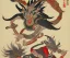 Placeholder: Magical mountain winged tengu, ukiyo-e