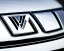 Placeholder: vw logo badge chrome futuristic
