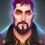 Placeholder: Portrait of a 35 year old funny warlock