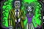 Placeholder: Halloween Beetlejuice Tim Burton style in color