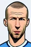 Placeholder: Zinedine Zidane French football player ,cartoon 2d