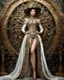 Placeholder: Full length picture Photography Luxurious steampunk fashion beautiful super model highly intricately detailed photograph as of a beautiful celestial metallic bright shines borroco lady,luxurious jewelrys diamonds shining,glitter spark,centered, fantastical, fantasy, in the style hyperrealistic, a beautiful Digital Photography art, concept art, sharp focus, studio photo, intricate details, highly detailed in realistic photography