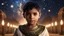 Placeholder: little very young Egyptian boy, handsome, peaceful, gentle, confident, calm, wise, happy, facing camera, head and shoulders, traditional Egyptian costume, perfect eyes, exquisite composition, night scene, fireflies, stars, Egyptian landscape , beautiful intricate insanely detailed octane render, 8k artistic photography, photorealistic concept art, soft natural volumetric cinematic perfect light, chiaroscuro, award-winning photograph, masterpiece, Raphael, Caravaggio, Bouguereau, Alma-Tadema