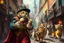 Placeholder: create "The Cat Pied Piper of Hamelin, whimsical and colorful Renaissance attire, playing a golden flute, leading playful and mischievous cats through vibrant, cobbled Renaissance streets, people on balconies laughing and pointing, surreal lighting, dreamlike vibe, highly detailed, vivid colors, painterly style, 8K, magical realism meets historical fiction --v 7 --ar 4:3 --style raw --q 2"